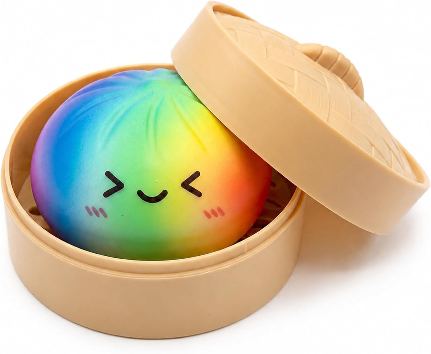 🔥 Glitter Dumpling Squishy – Cute Stress Relief Desk Toy