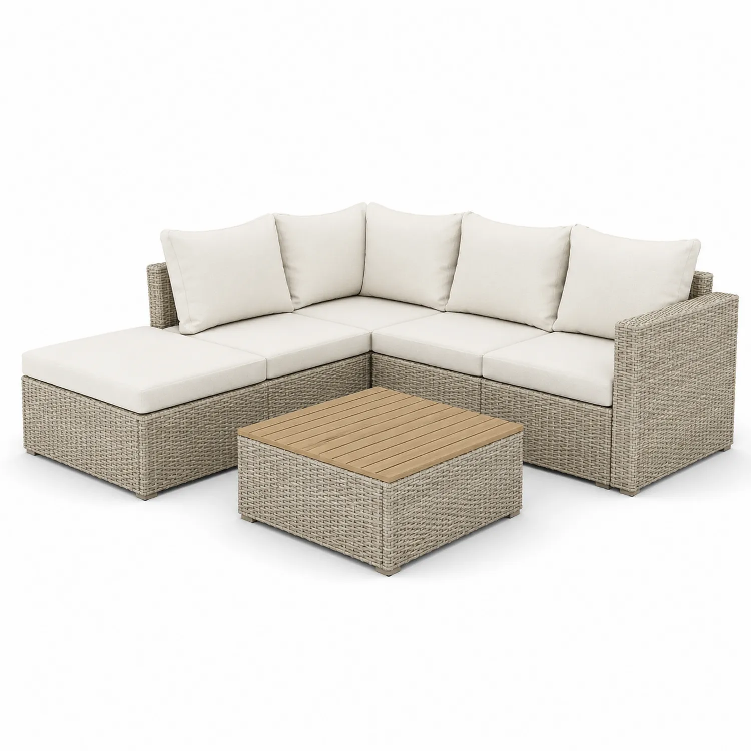 Gartenmodulares Sofa Set Rattan mit Kissen-Belleatelierco