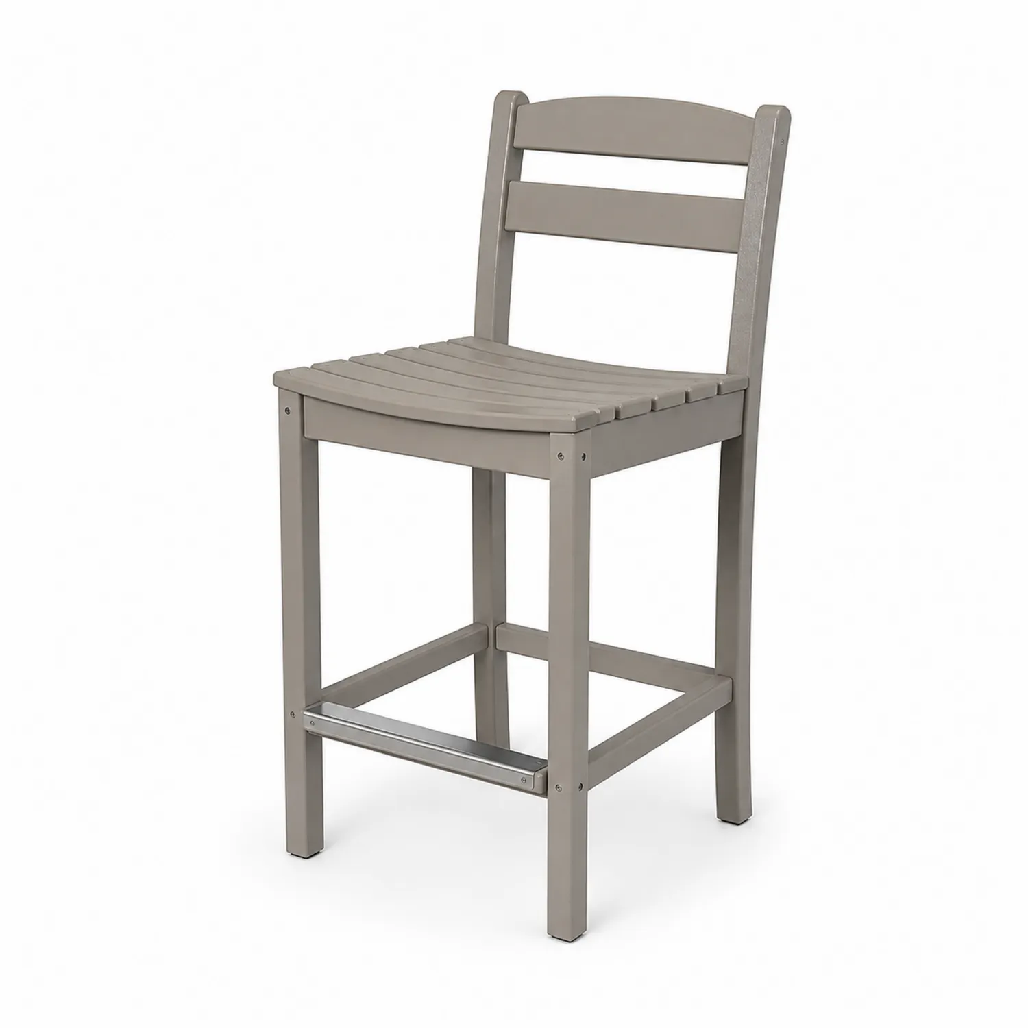 Barhocker Polyholz Grau 75 cm-Belleatelierco