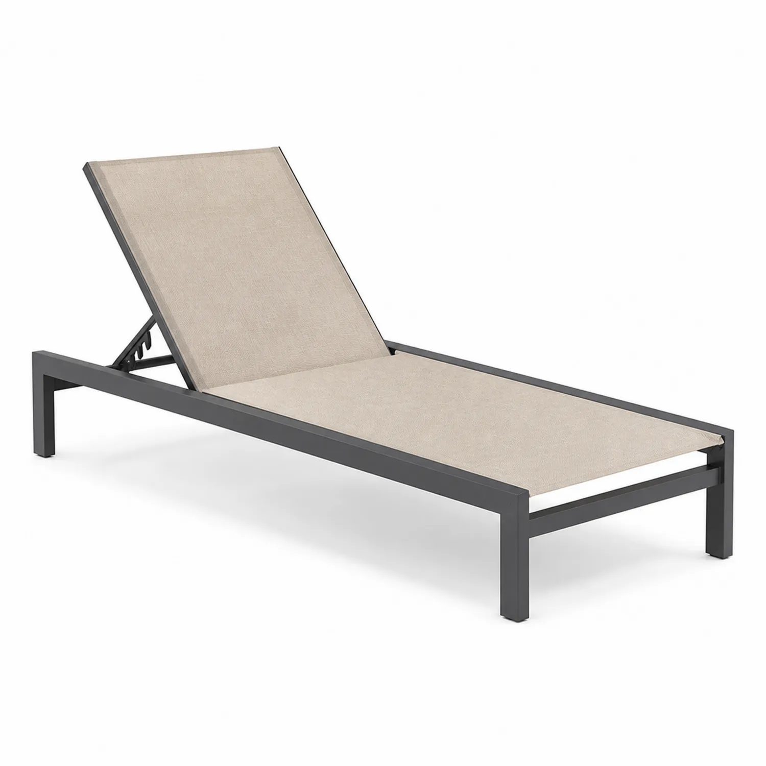Aluminium Sonnenliege Beige-Belleatelierco