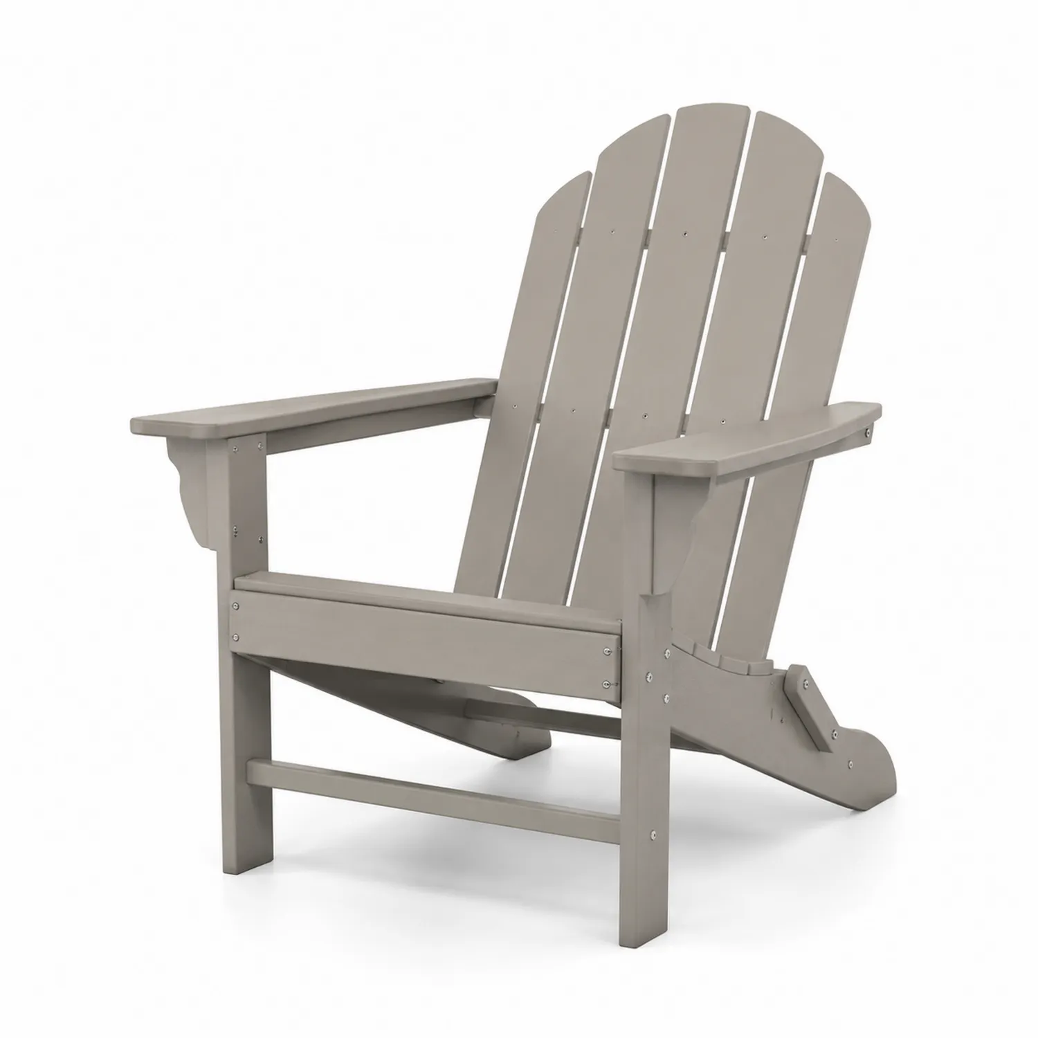 Adirondack Stuhl aus Massivholz Grau-Belleatelierco