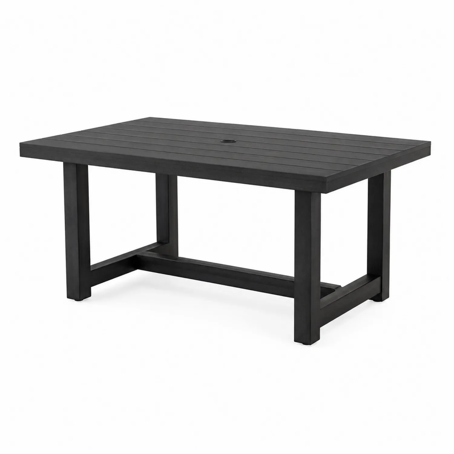 Gartentisch aus Aluminium, Anthrazit, 150x90x75 cm-Belleatelierco