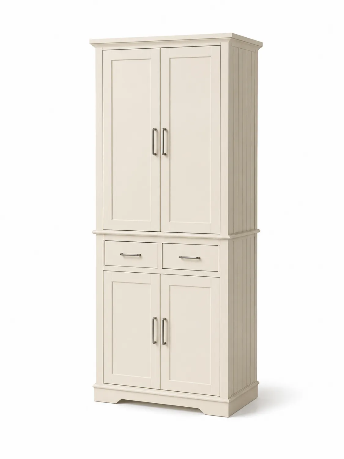 Küchenschrank Weiß Holz 180cm-Belleatelierco