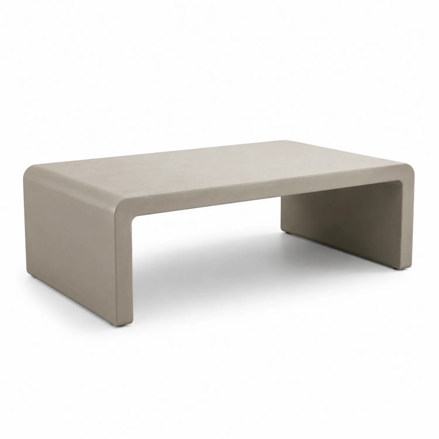 Rechteckiger Gartentisch Faserzement Beige 120x60x35 cm-Belleatelierco
