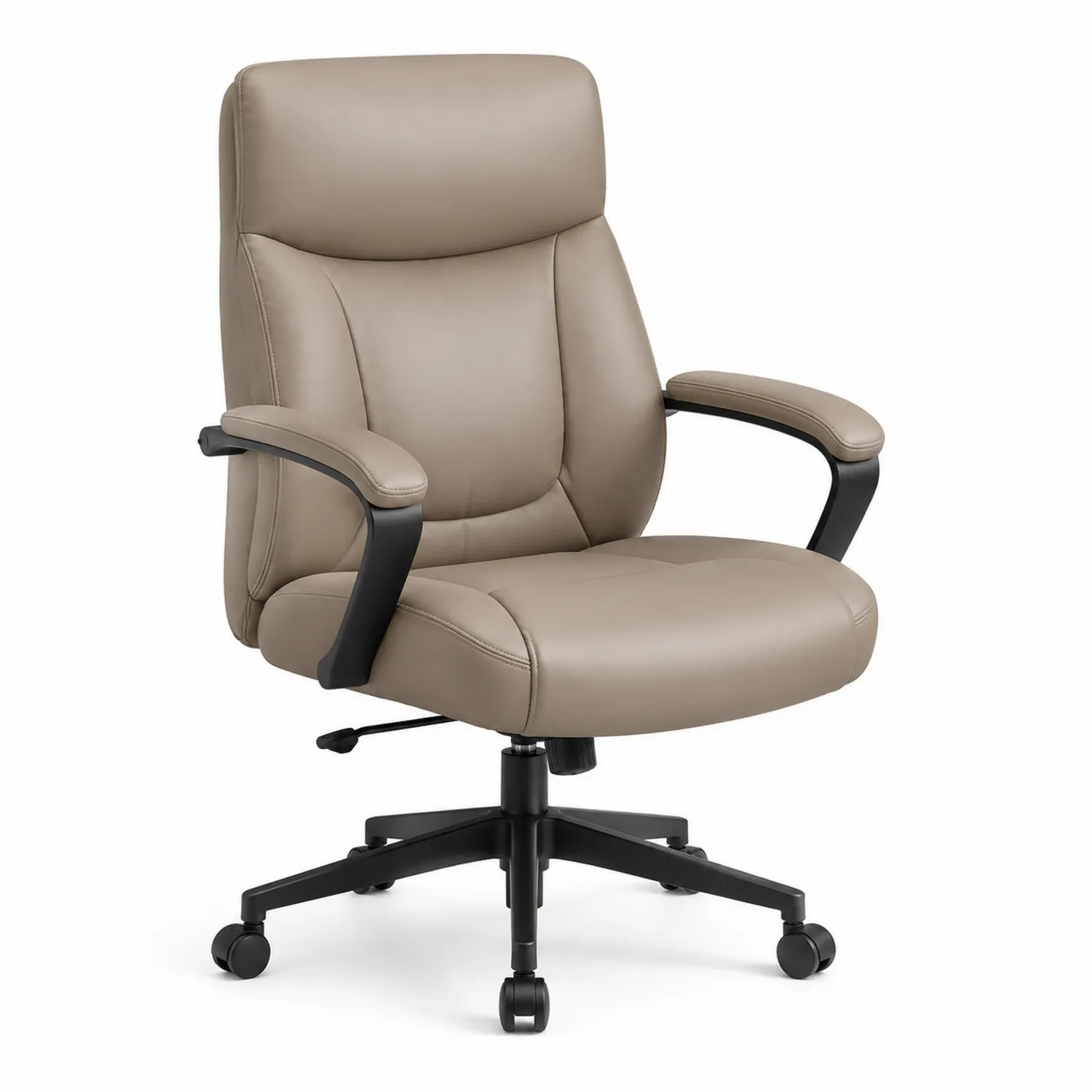 Bürostuhl Leder Braun Verstellbar-Belleatelierco