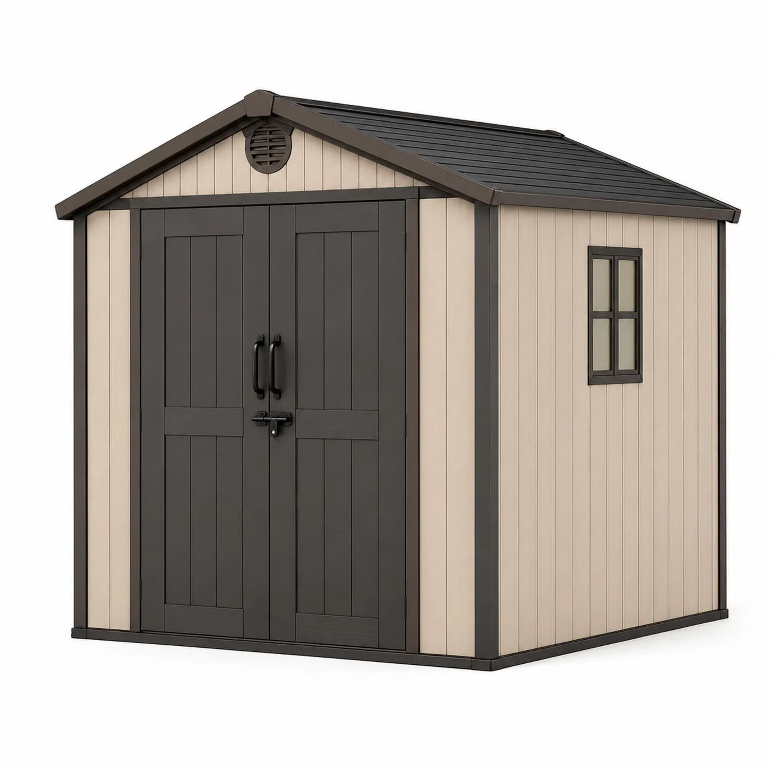 Kunststoff Gartenhaus mit Fenster 185x152x226 cm-Belleatelierco