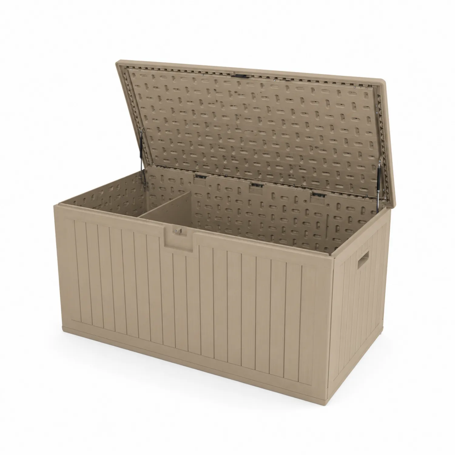 Beige Aufbewahrungsbox aus Polypropylen 120x45x60 cm