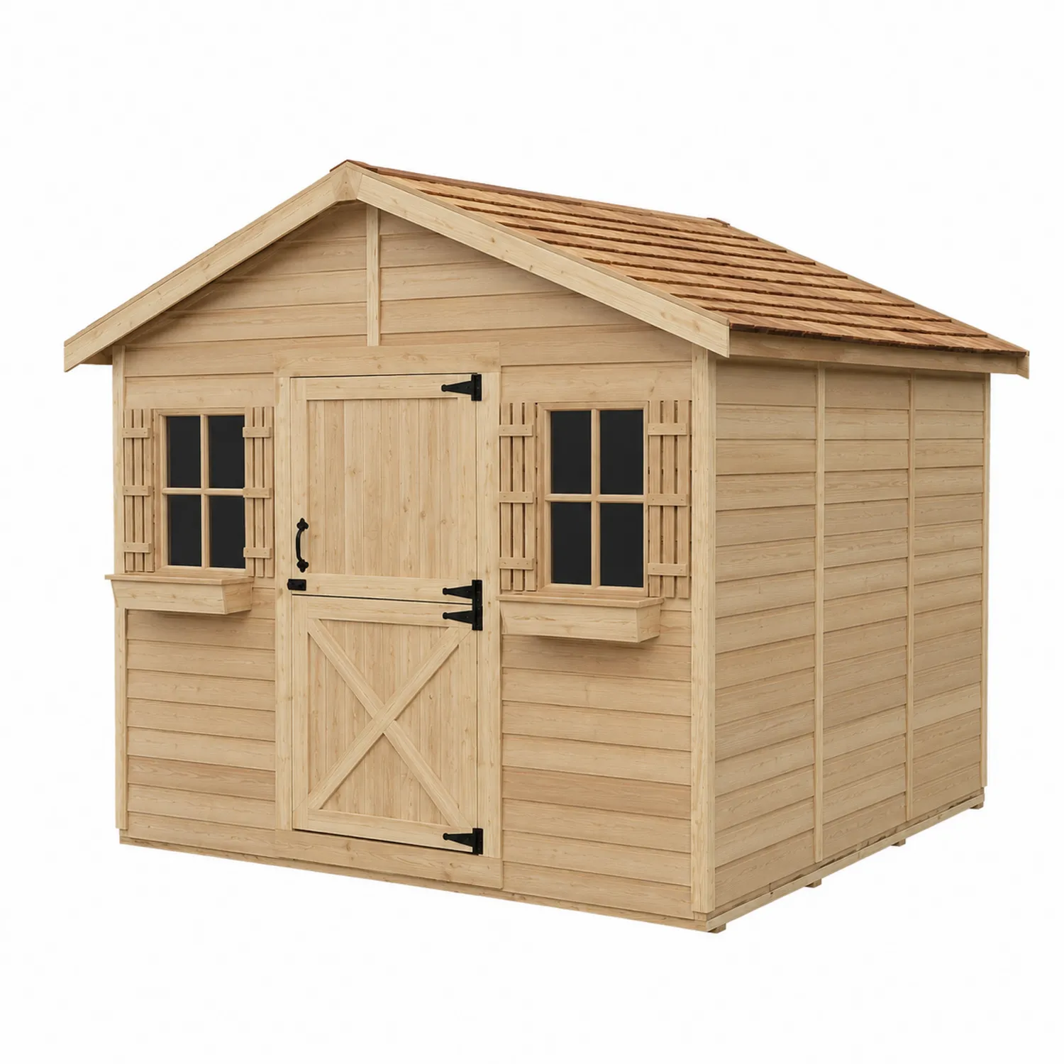 Holzgartenschuppen Natur 200x150x180 cm