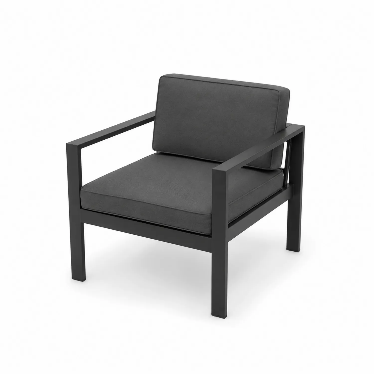 Aluminium Outdoor Sessel Dunkelgrau