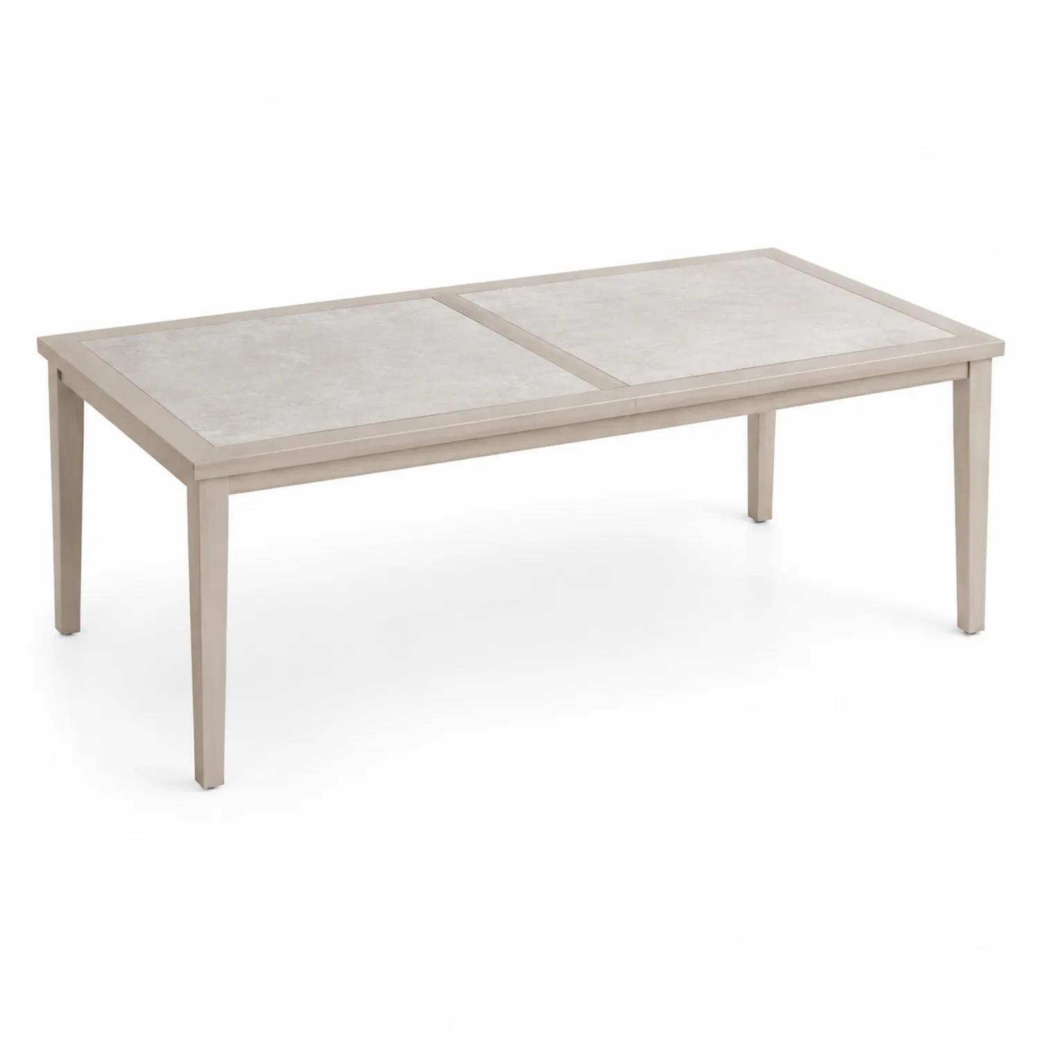Gartentisch Rechteckig Keramik Beige 180x90x75 cm