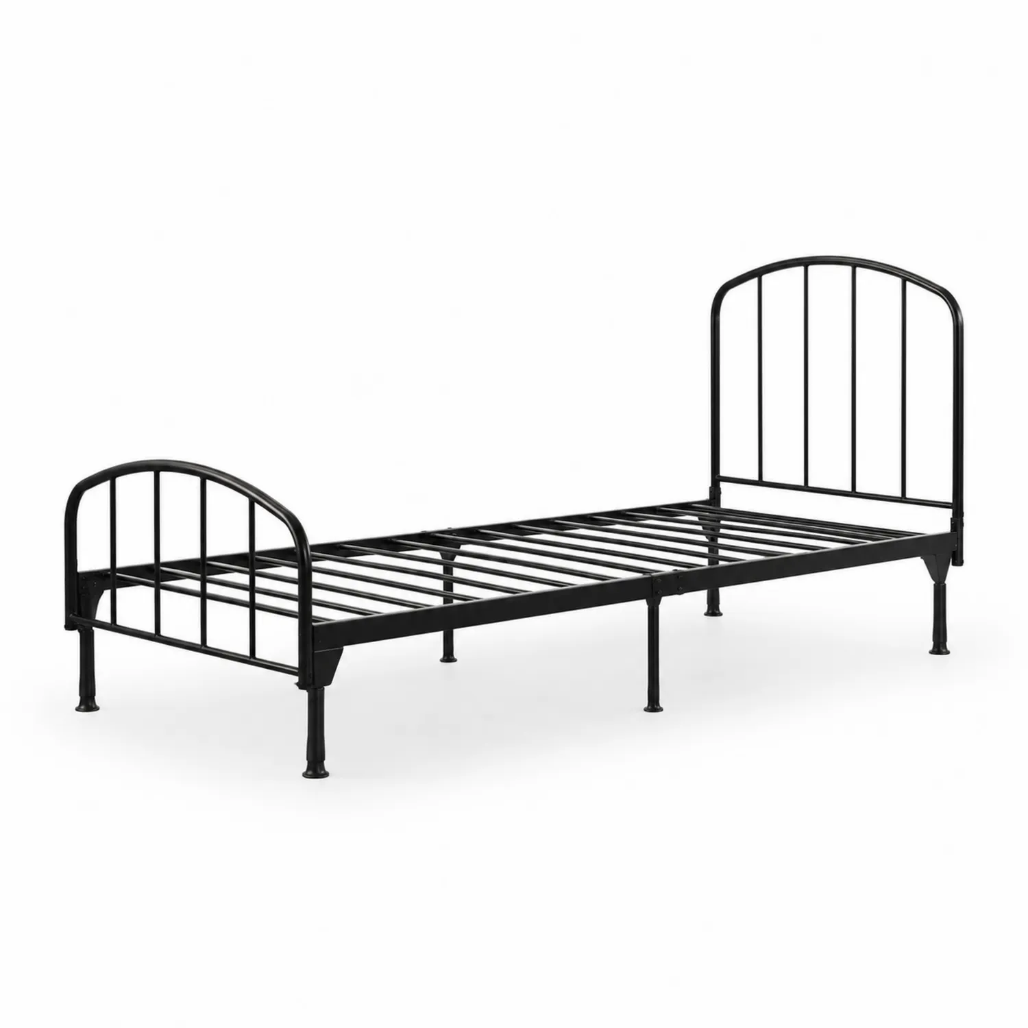 Stahlbett Schwarz 200x90 cm