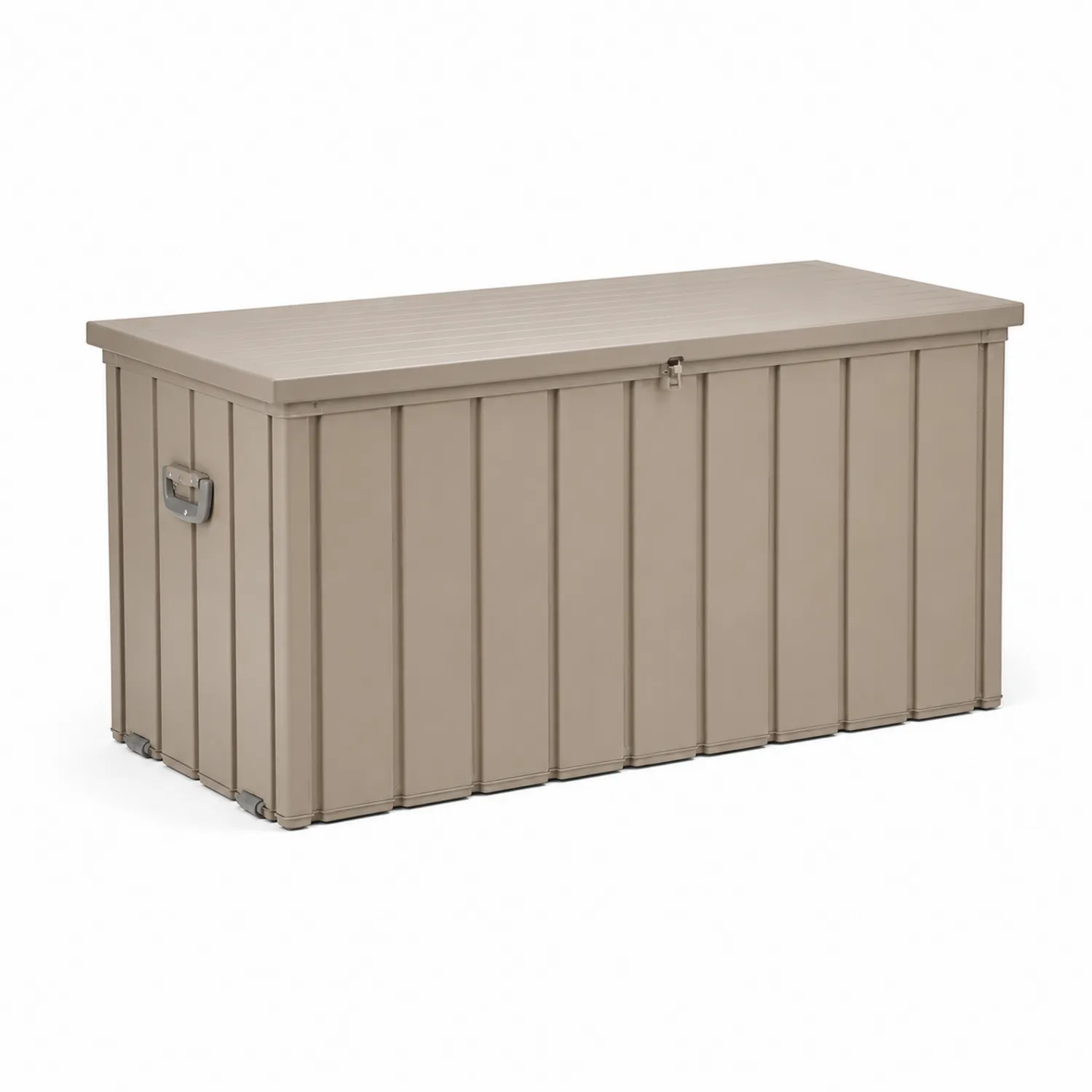 Metall Aufbewahrungsbox Beige 120x45x60 cm