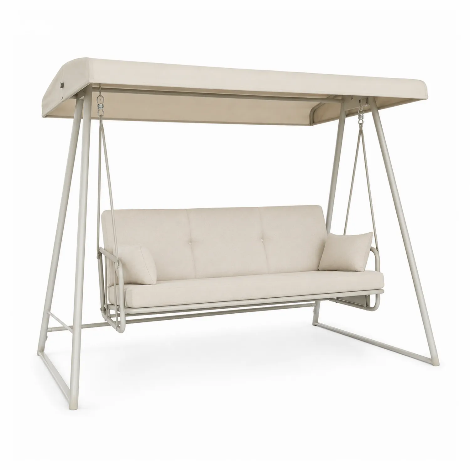 Gartenschaukel Stahl Beige 200x120x164 cm