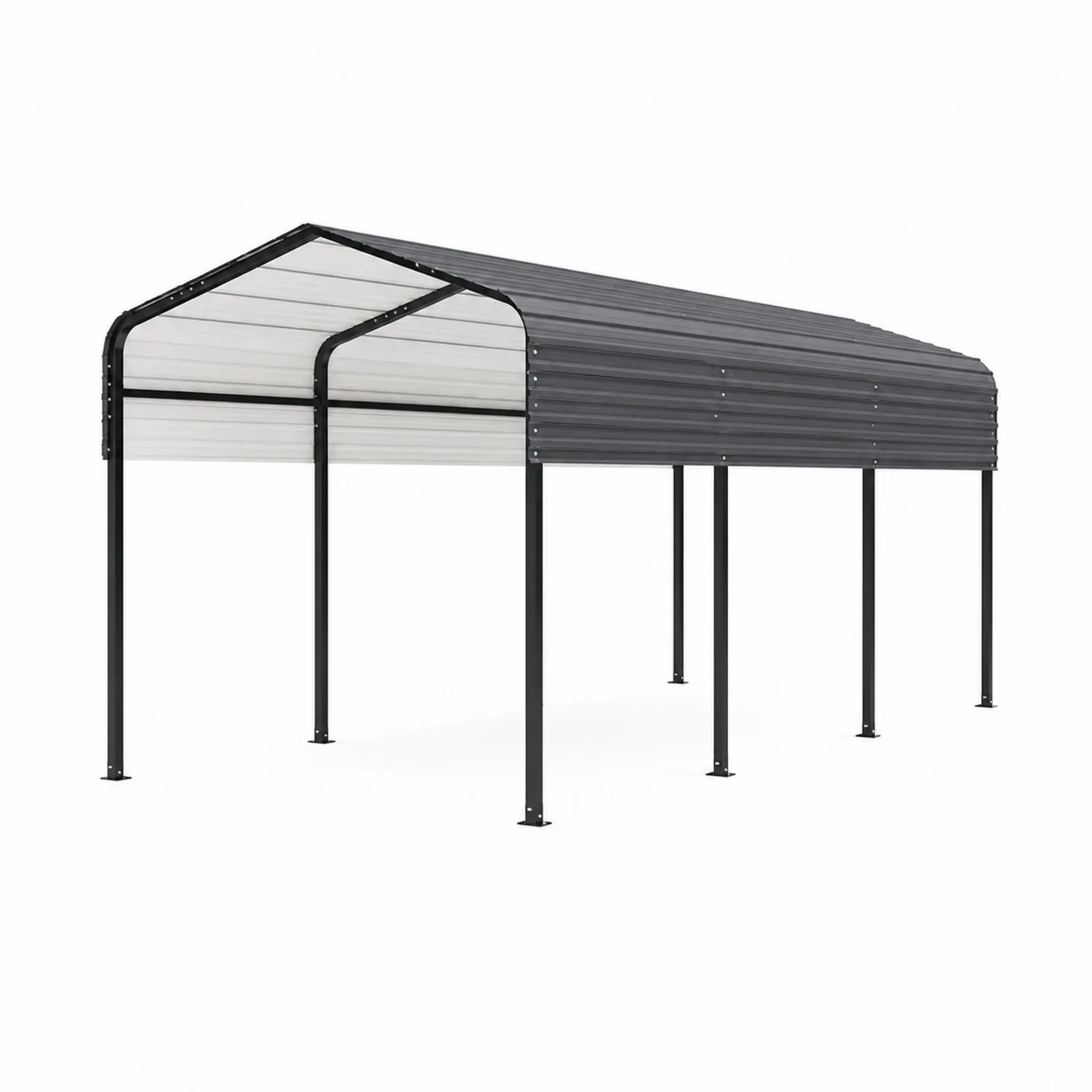 Stahl Lagerhalle mit Wellblechdach 600x300x250 cm