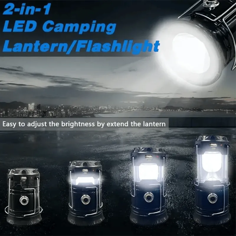 Collapsible LED Camping Lanterns Lightweight  Solar