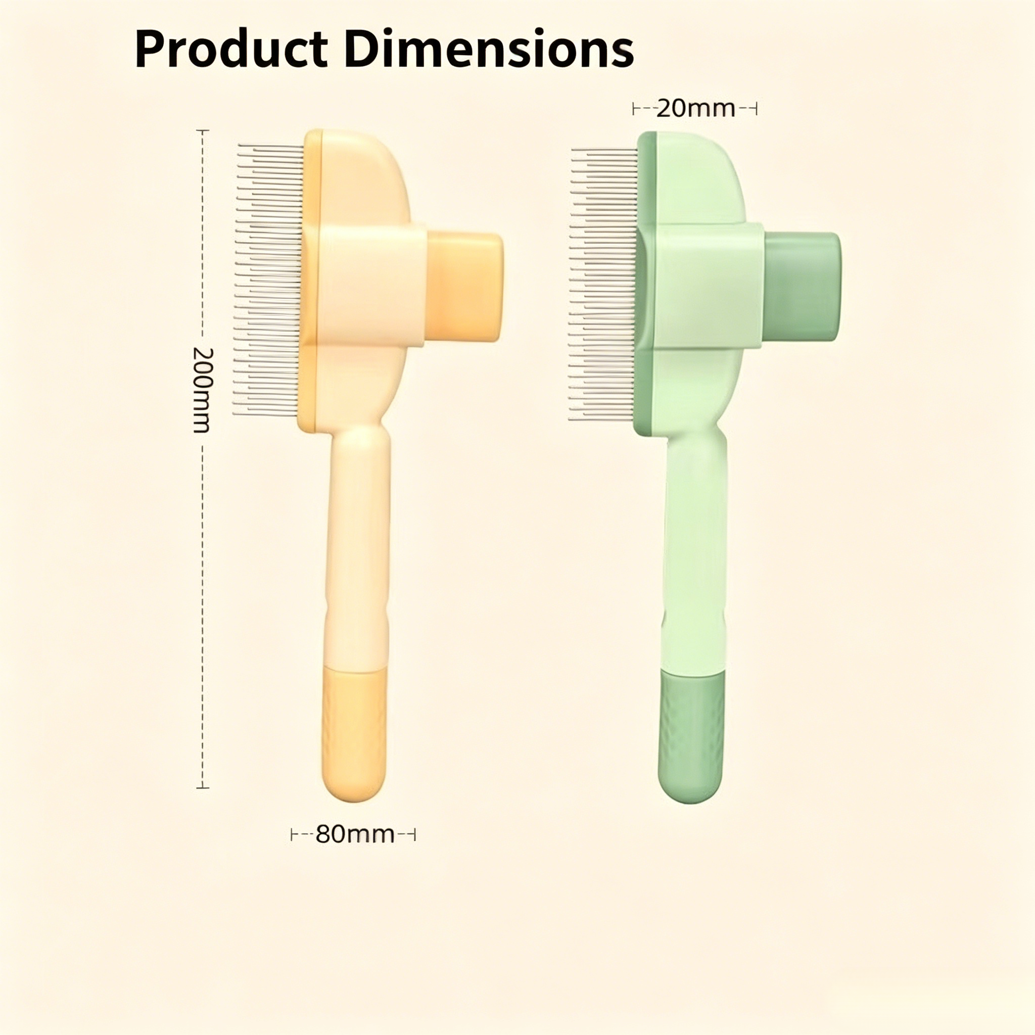 Pet Grooming Brush, Massage Deshedding Comb for Pets