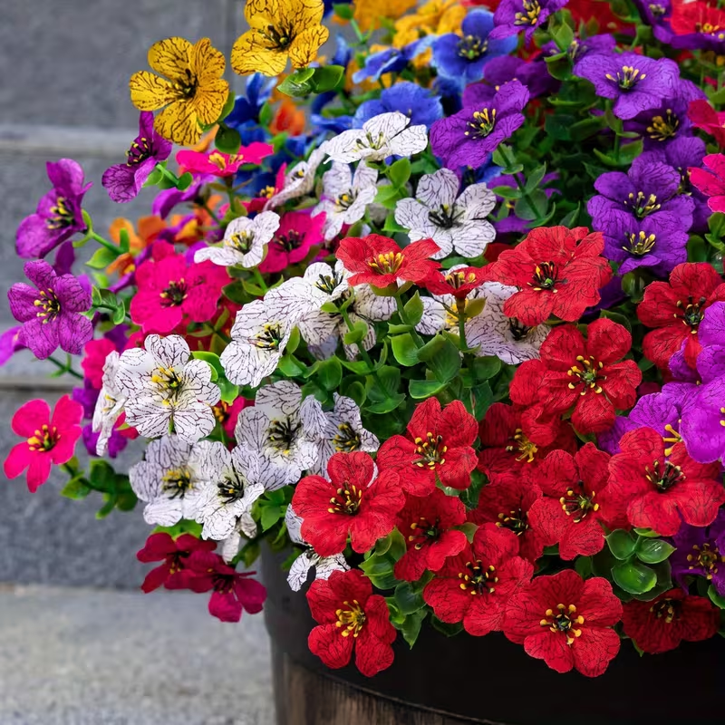 🔥LAST DAY | Limited‑Time 50% OFF 🎃 In Stock Now! 🍂 | 36-Pack Multi-Colored Artificial Flowers