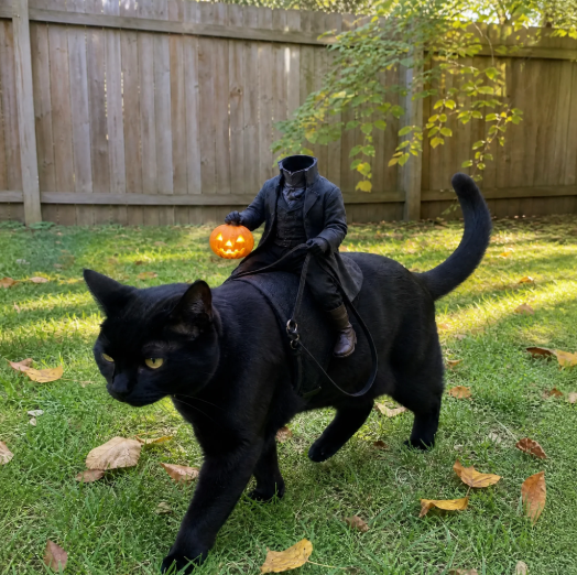 😺The Headless Horseman Rider Pet Costume🎃