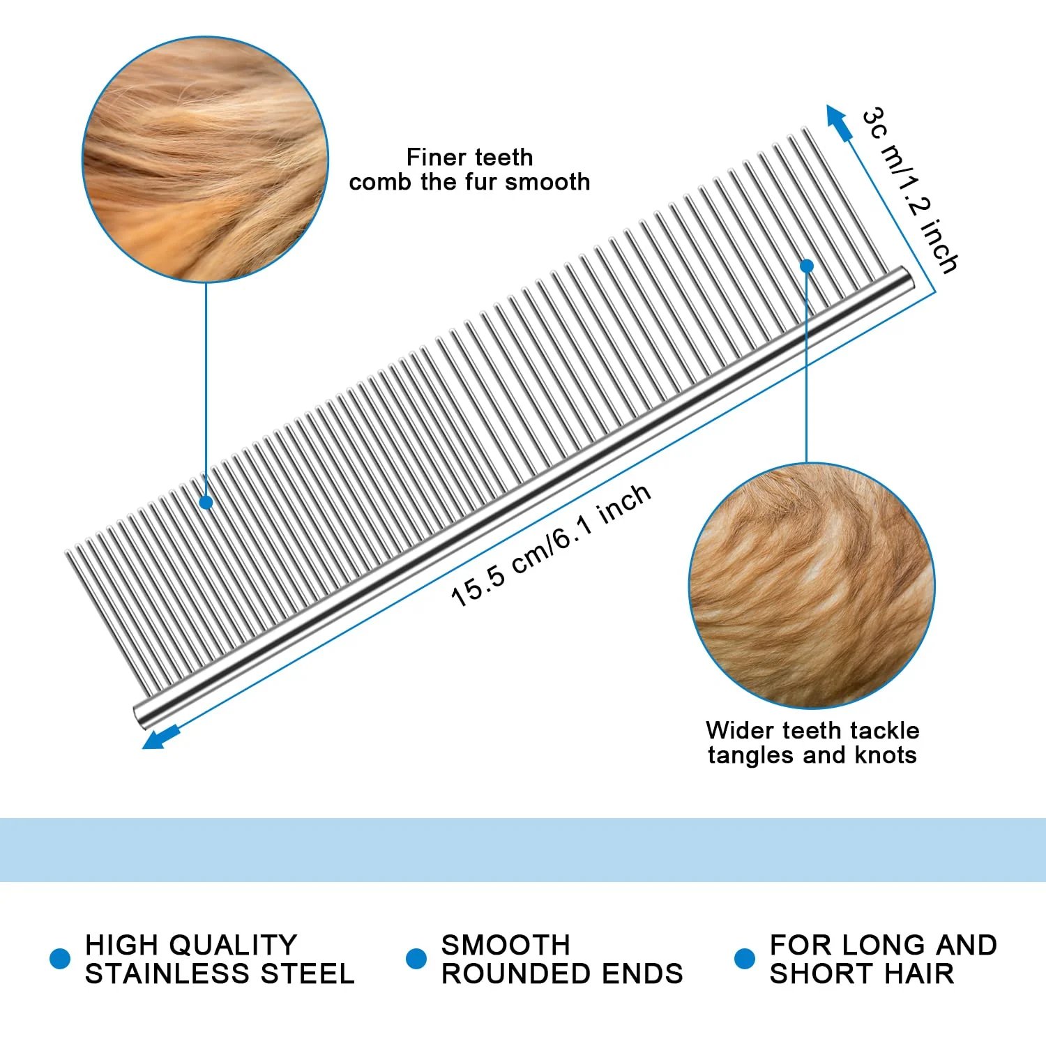 🐾 Professional Deshedding Tool for Dogs & Cats – Gentle, Efficient & Fur-Free Home ✨💖-purrpetclean