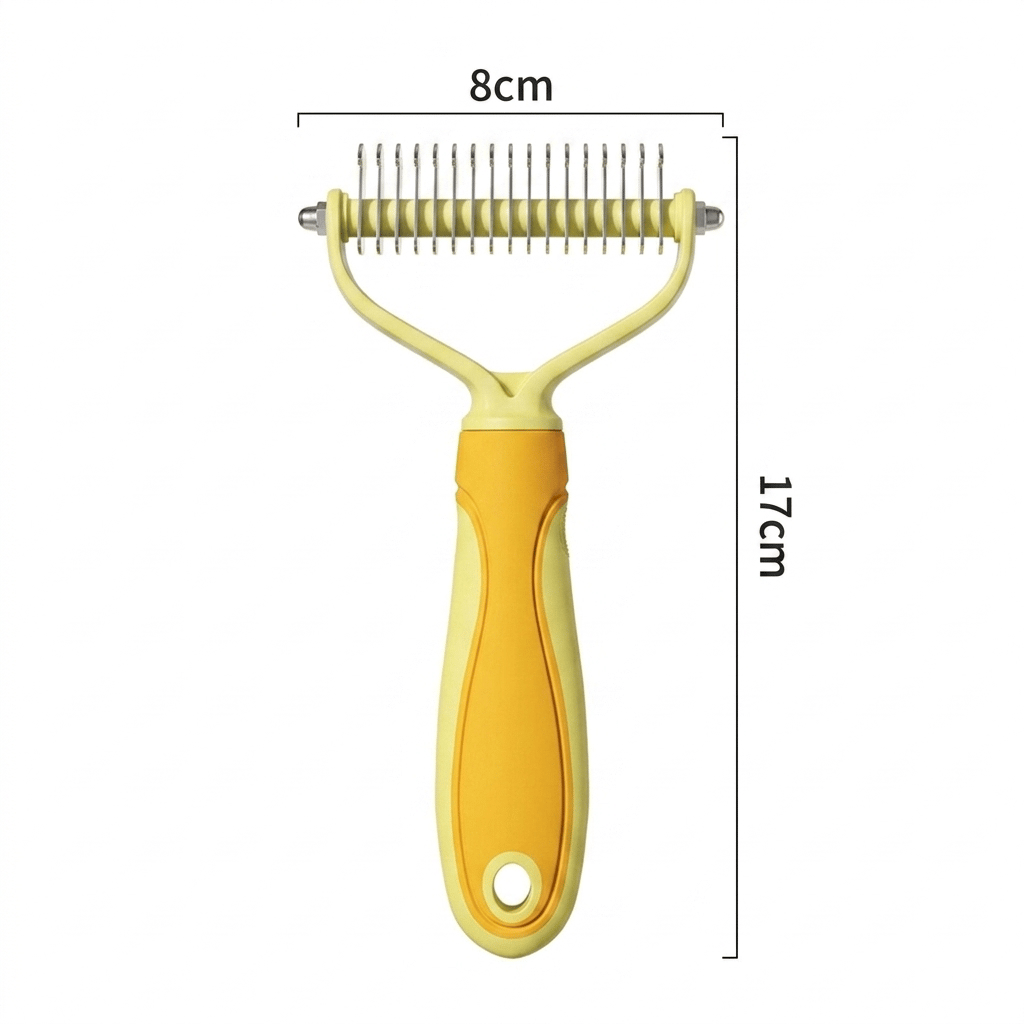 🐾 Professional Deshedding Tool for Dogs & Cats – Gentle, Efficient & Fur-Free Home ✨💖-purrpetclean