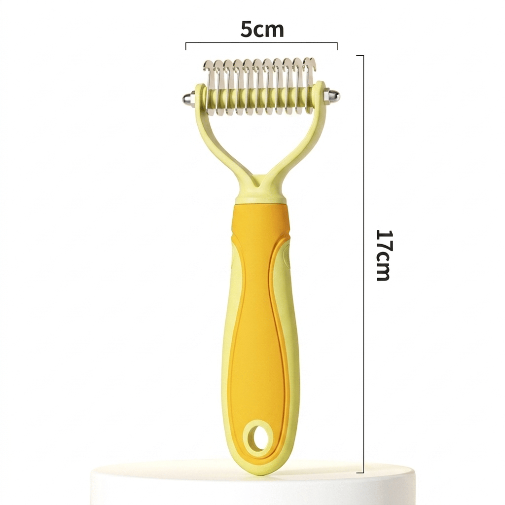 🐾 Professional Deshedding Tool for Dogs & Cats – Gentle, Efficient & Fur-Free Home ✨💖-purrpetclean