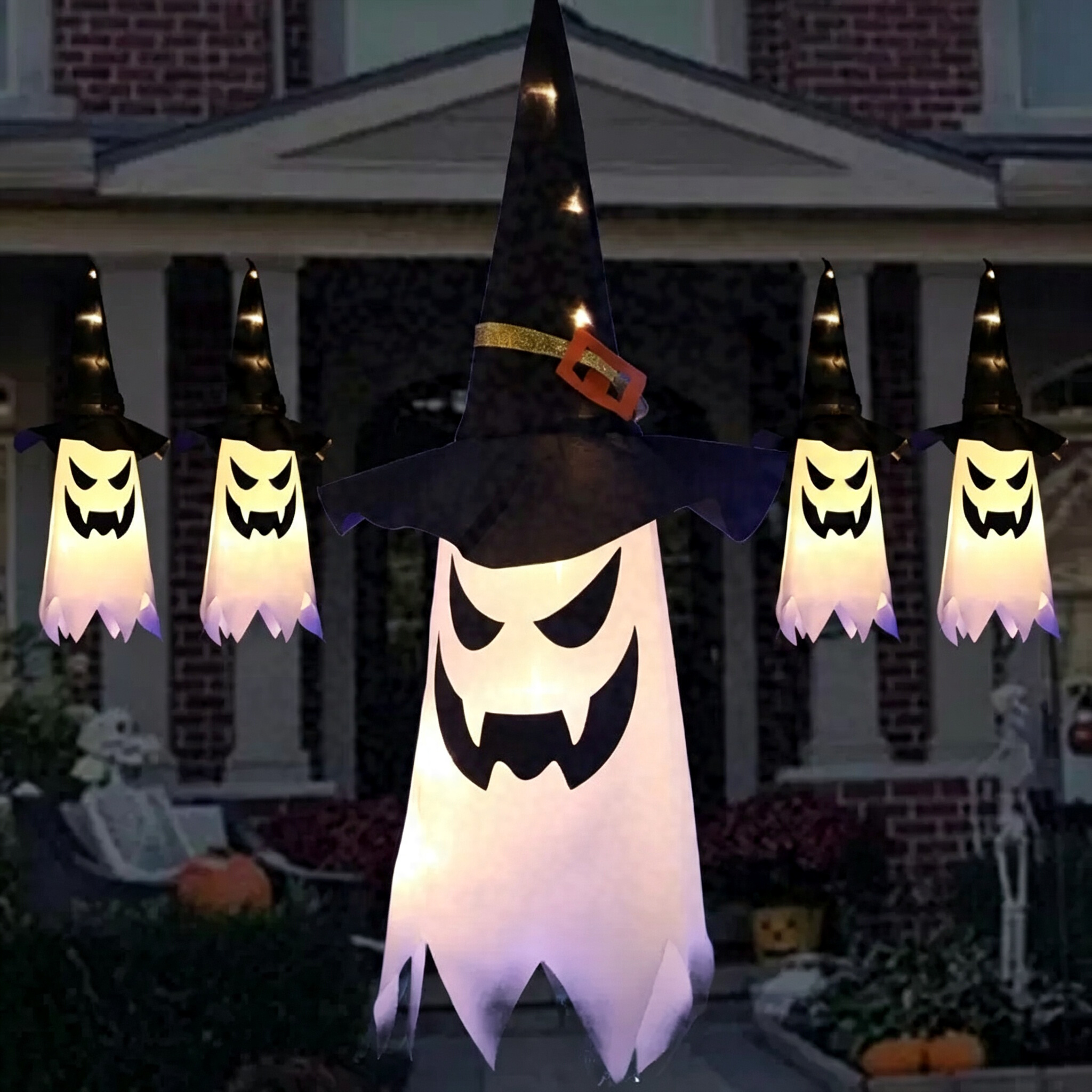 Floating Glowing Ghosts, Instant Halloween Spooky Vibe