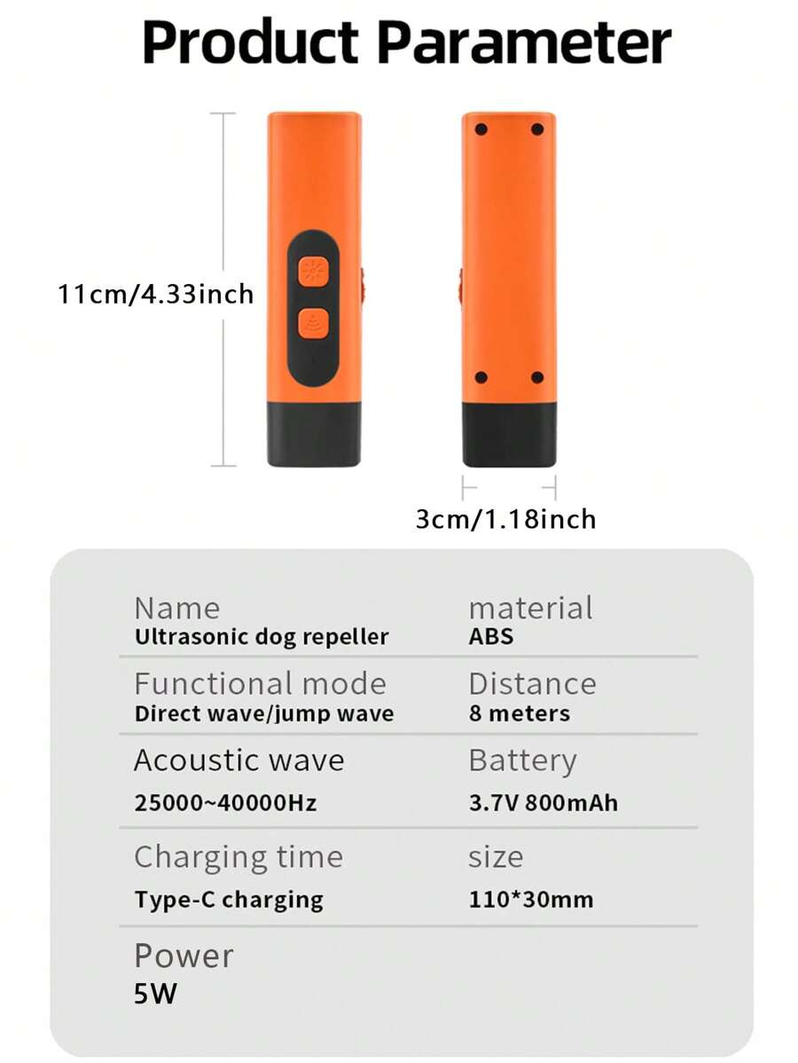 🐶Ultrasonic Dog Bark Deterrent Device – Humane & Effective Dog Repeller-purrpetclean
