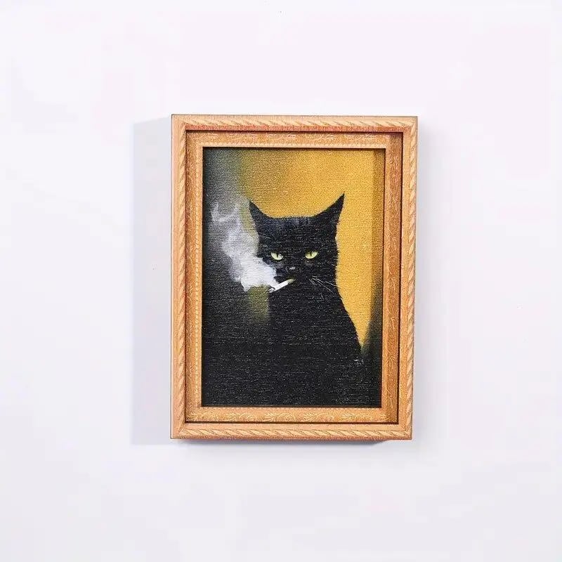 🔥Funny Cat Fridge Magnet - Vintage Art Frame-purrpetclean