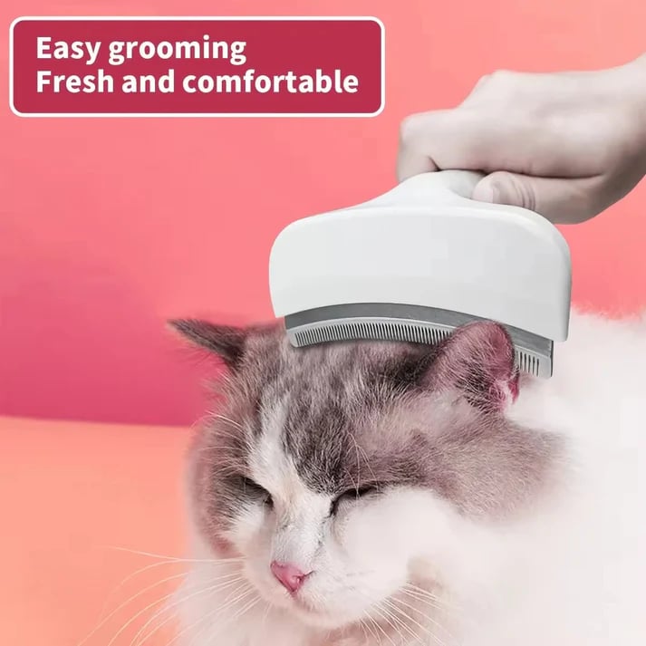 V-Tooth Deshedding Comb for Pets-purrpetclean