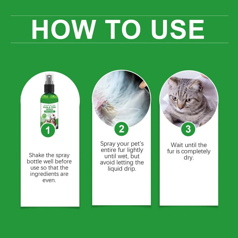🐶🐱Natural Flea & Tick Spray for Dogs and Cats-purrpetclean