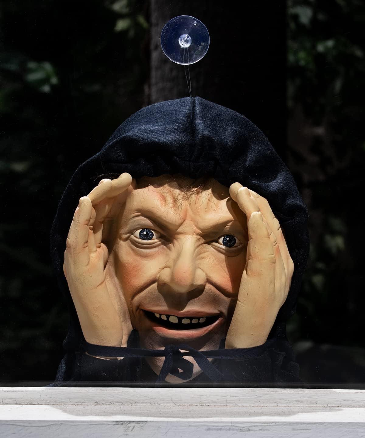 👀 Creepy Realistic Mask for Halloween Jump Scares & Window Pranks