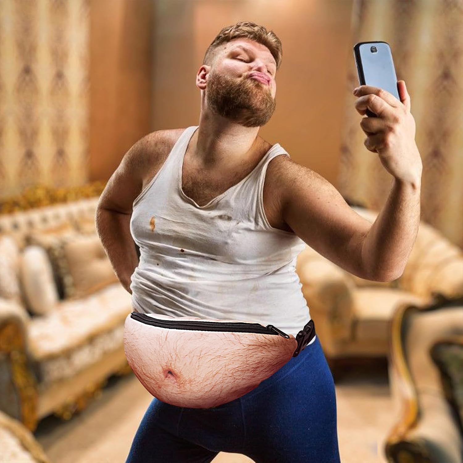 🔥LAST DAY | Limited‑Time 50% OFF💪Beer Belly & Muscle Fanny Pouch 🤪