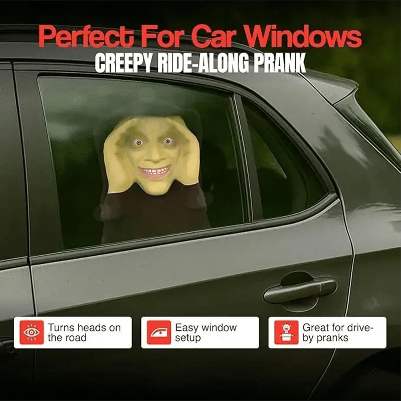 👀 Creepy Realistic Mask for Halloween Jump Scares & Window Pranks