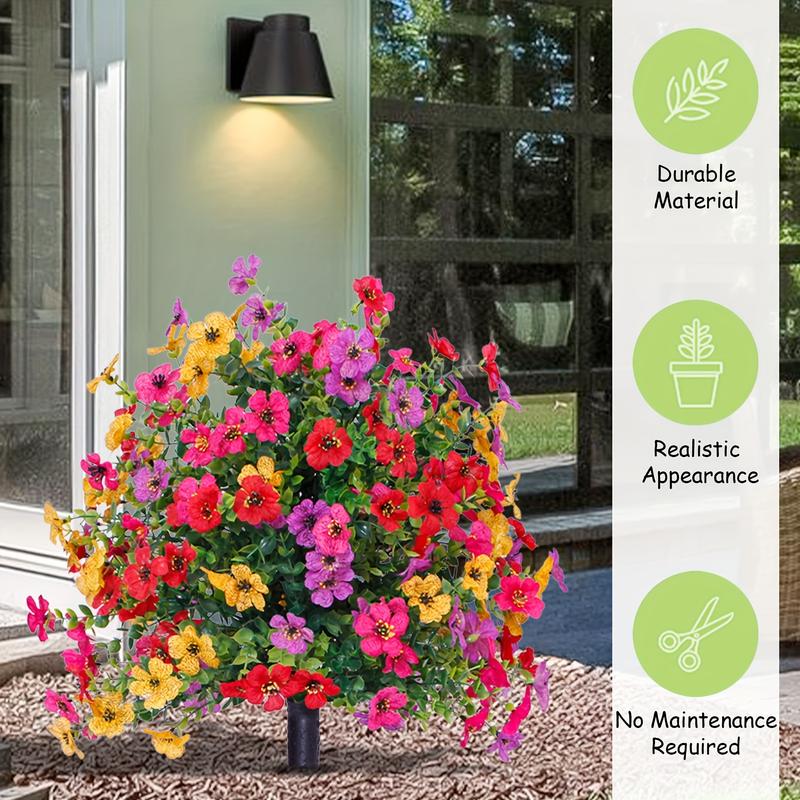 Artificial Outdoor Flower Stake 🌱 | Weatherproof No-Maintenance Blooms