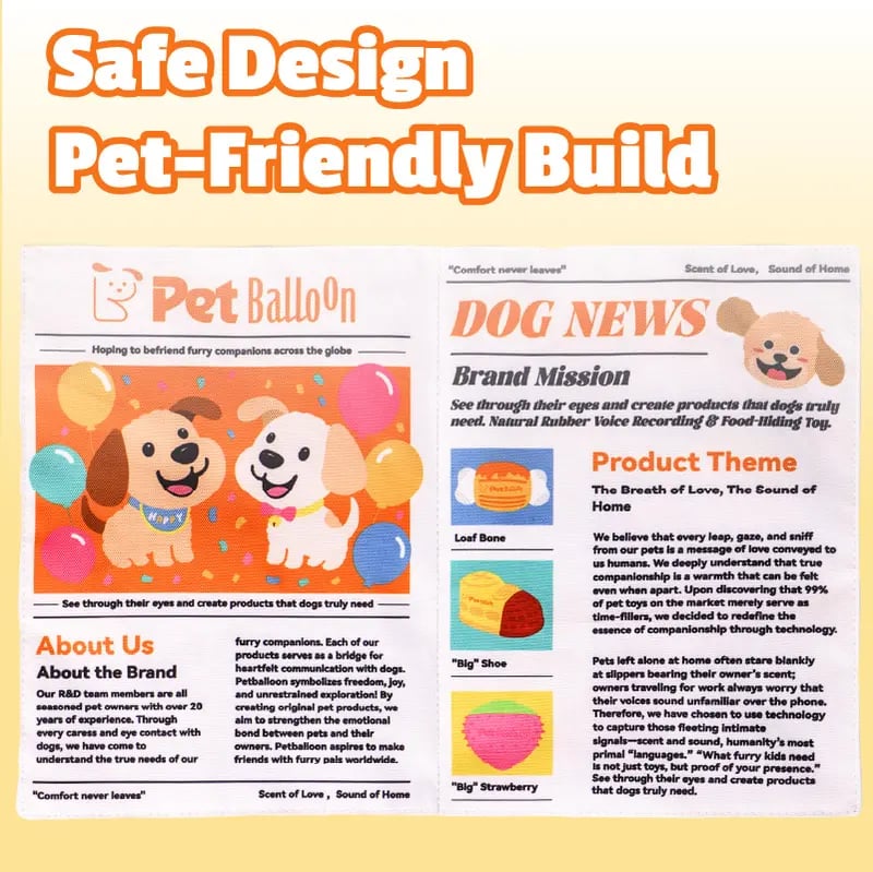 🔥Hot Sale 49% OFF🌟📰 Durable Newspaper Dog Toy-purrpetclean