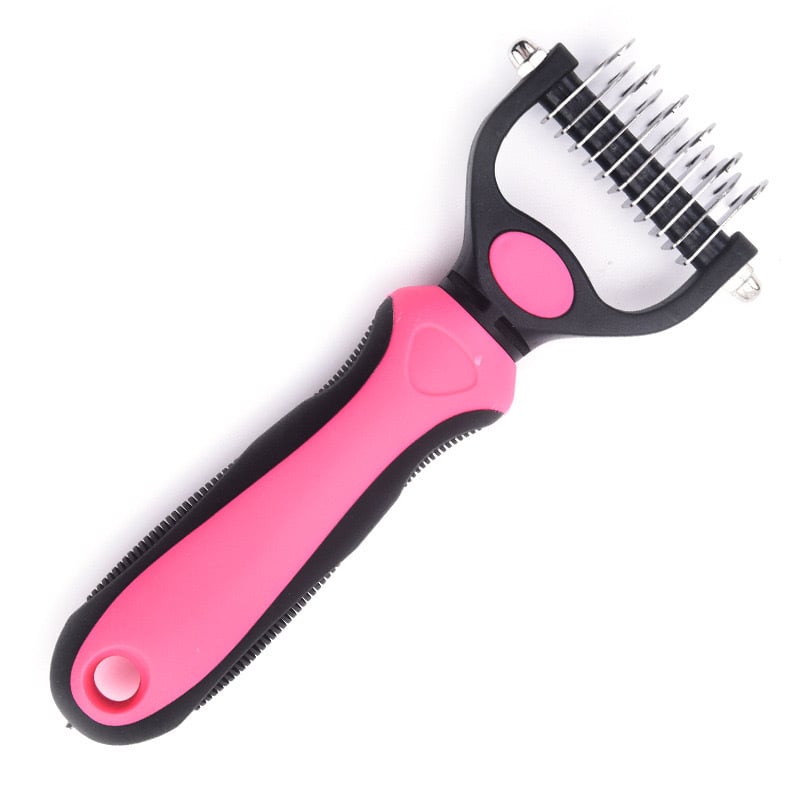 🐾 Professional Deshedding Tool for Dogs & Cats – Gentle, Efficient & Fur-Free Home ✨💖-purrpetclean
