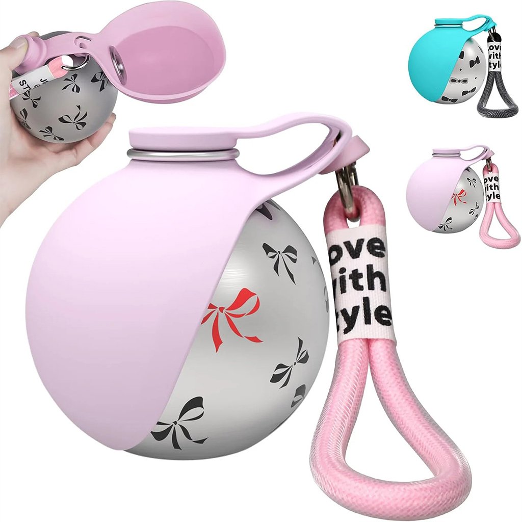 Portable 2-in-1 bottle-Dog travel water bottle-purrpetclean