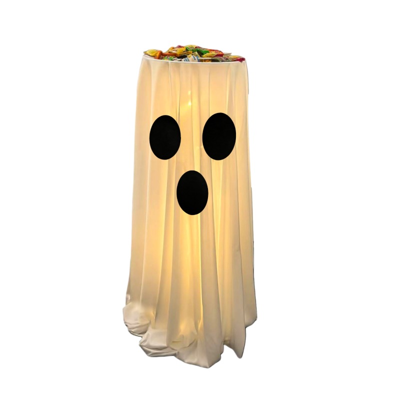Glowing Ghost Candy Stand – Your Front Porch Trick-or-Treat Essential