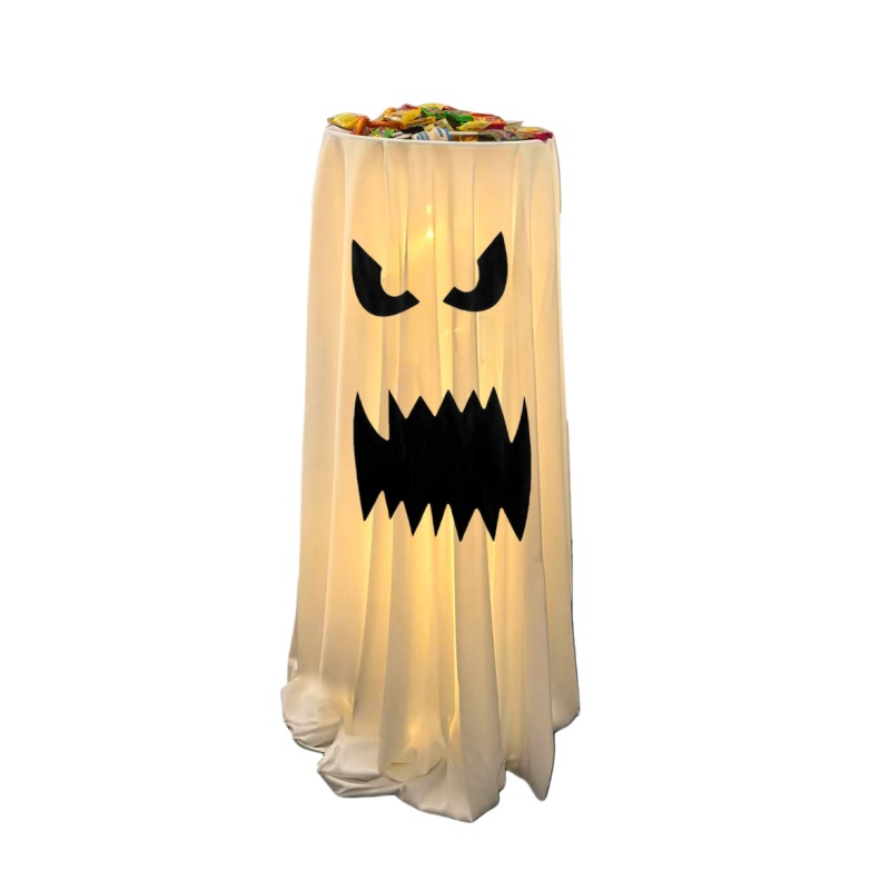 Glowing Ghost Candy Stand – Your Front Porch Trick-or-Treat Essential