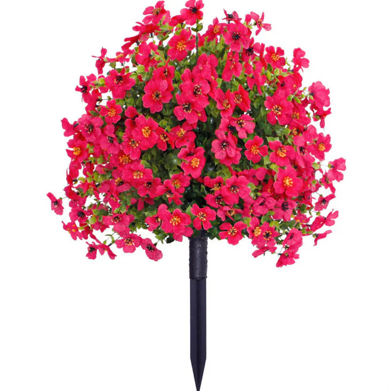 Artificial Outdoor Flower Stake 🌱 | Weatherproof No-Maintenance Blooms