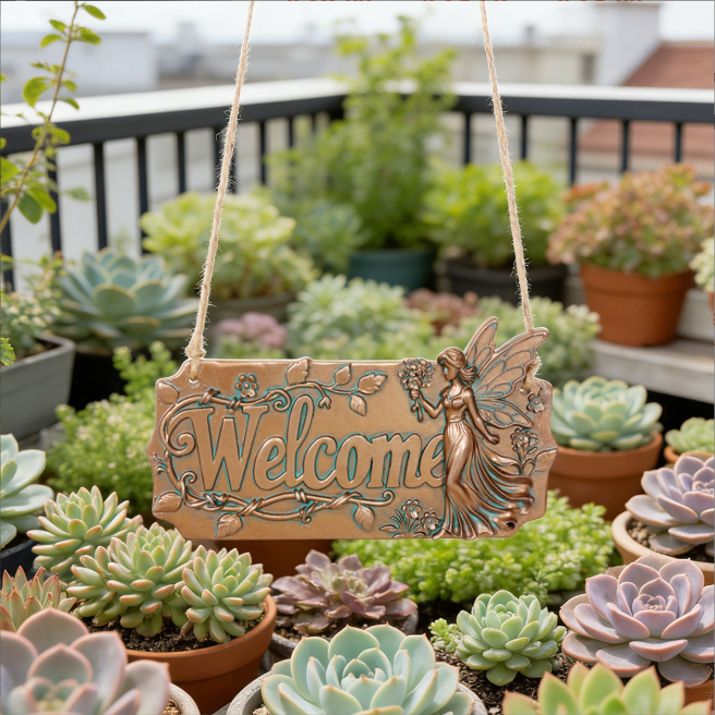 Fairy Welcome Sign: Whimsical Garden Decor ✨