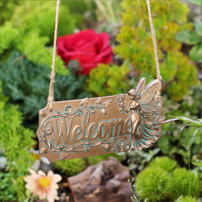 Fairy Welcome Sign: Whimsical Garden Decor ✨