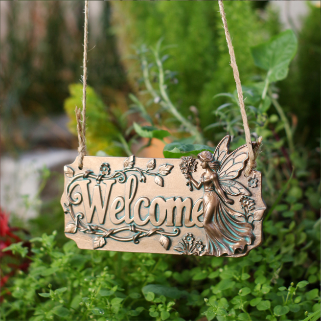 Fairy Welcome Sign: Whimsical Garden Decor ✨