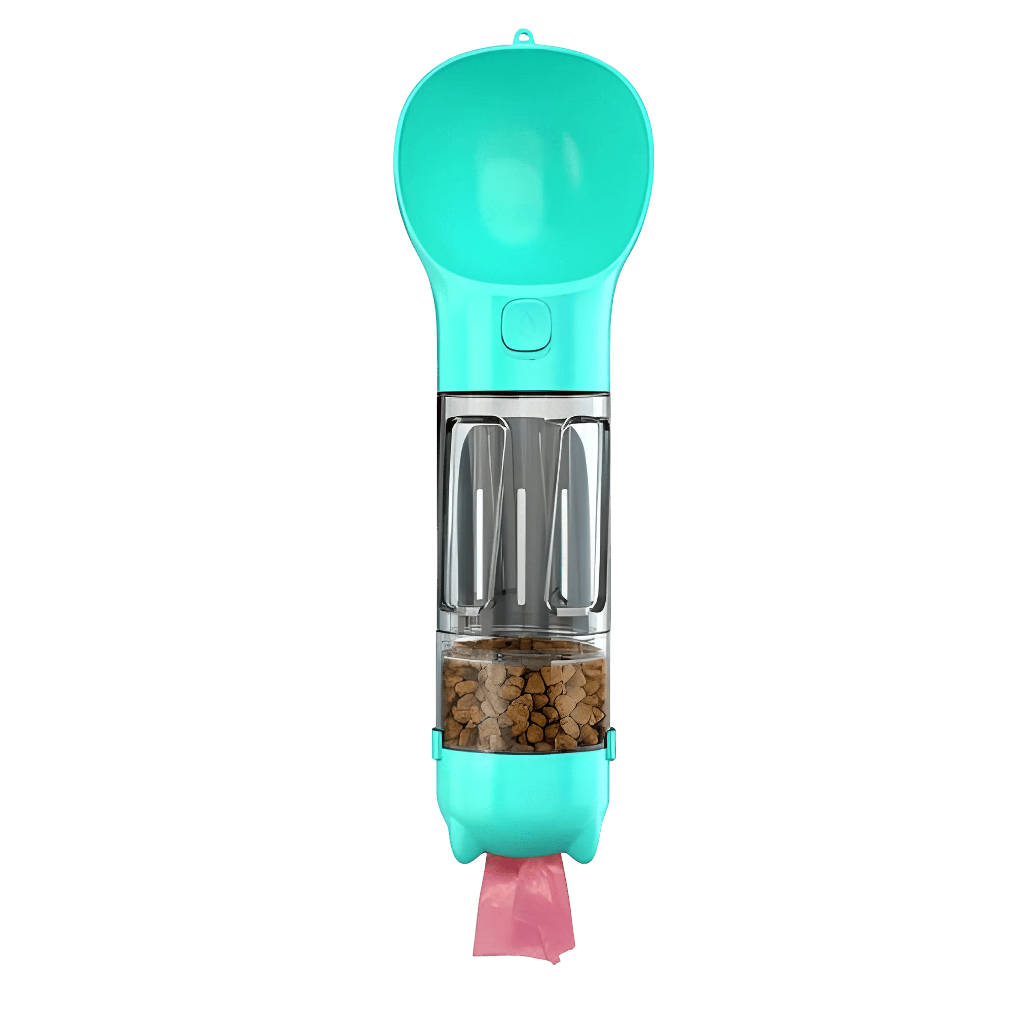 🐶5 in 1 Dog Water Bottle Summer Dogs Pets ABS Portable Drinking Feeder Bowl with Food Container and Poop Bag Dispenser-purrpetclean
