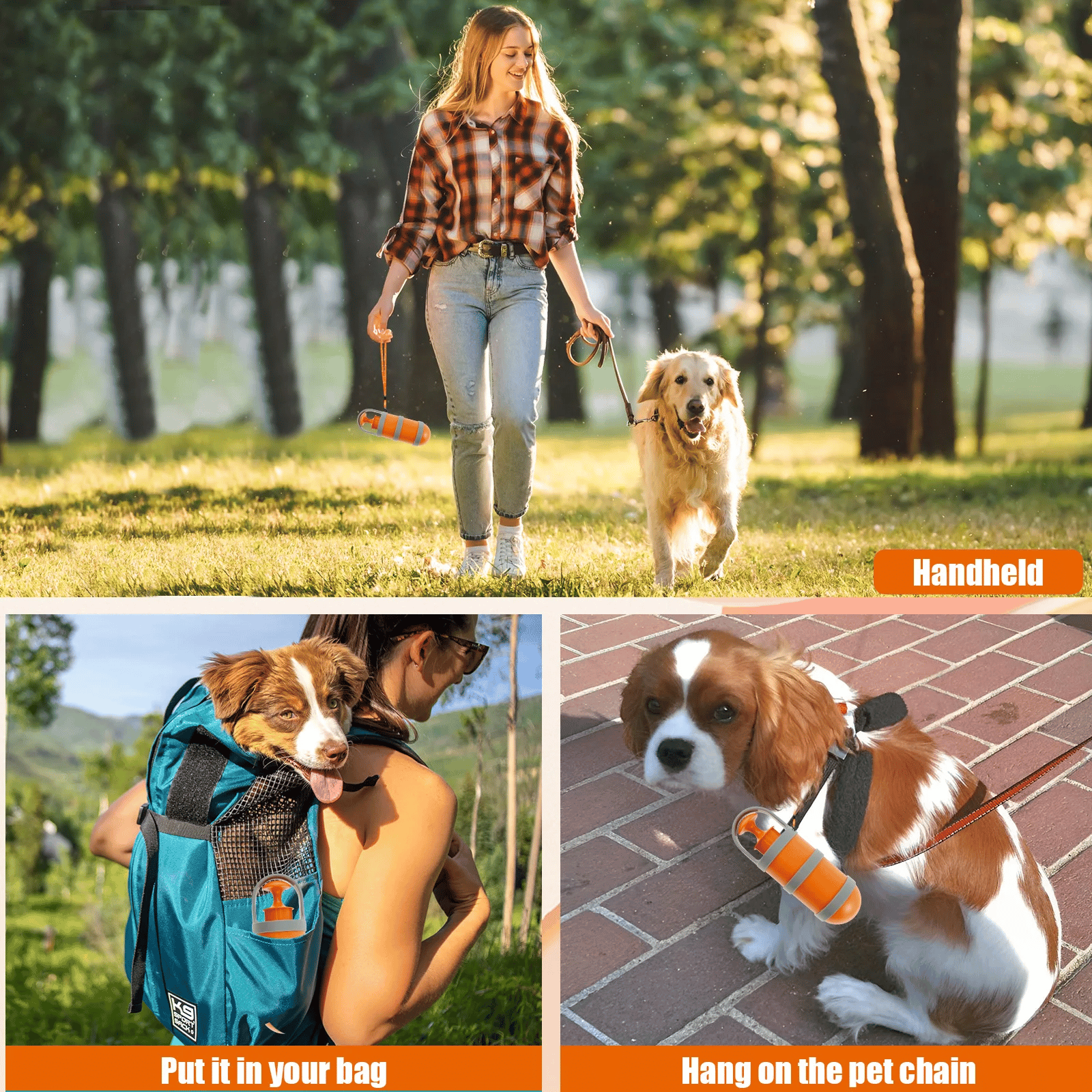 Dog Pooper Scooper Portable Pet Waste Picker with Garbage Bag Handheld Claw Poop Scooper-purrpetclean