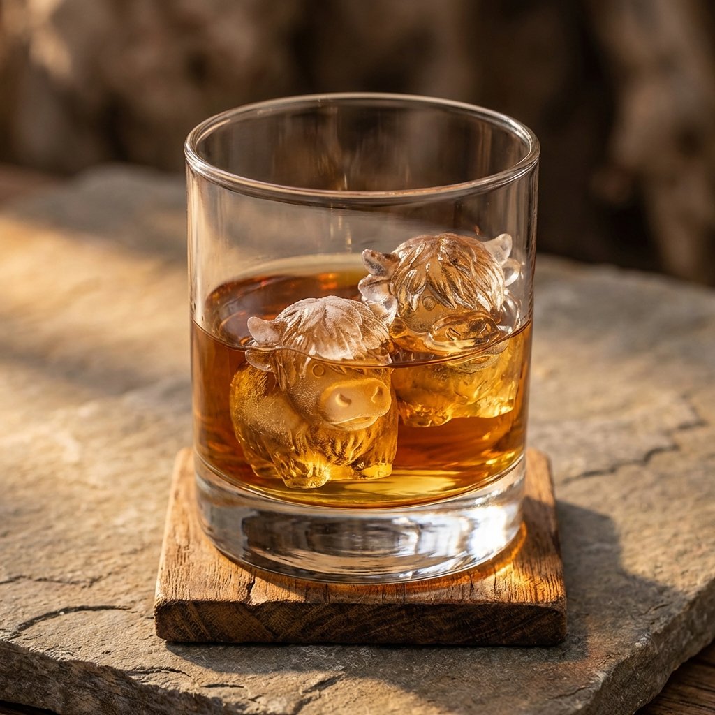 ⏳Last Day Special Price $12.99!!🐮 Mini Highland Cow Ice Cube Mold – Cute 3D Ice for Drinks, Parties & Gifts