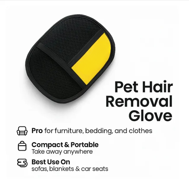 Pet Hair Removal Gloves-purrpetclean