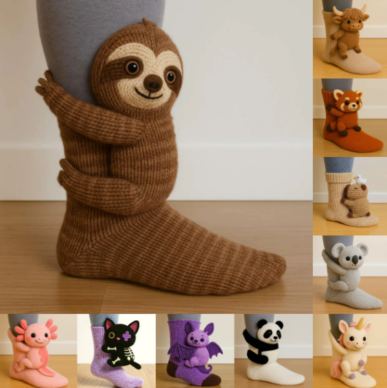 🐨Skarpetki 3D dla zwierząt