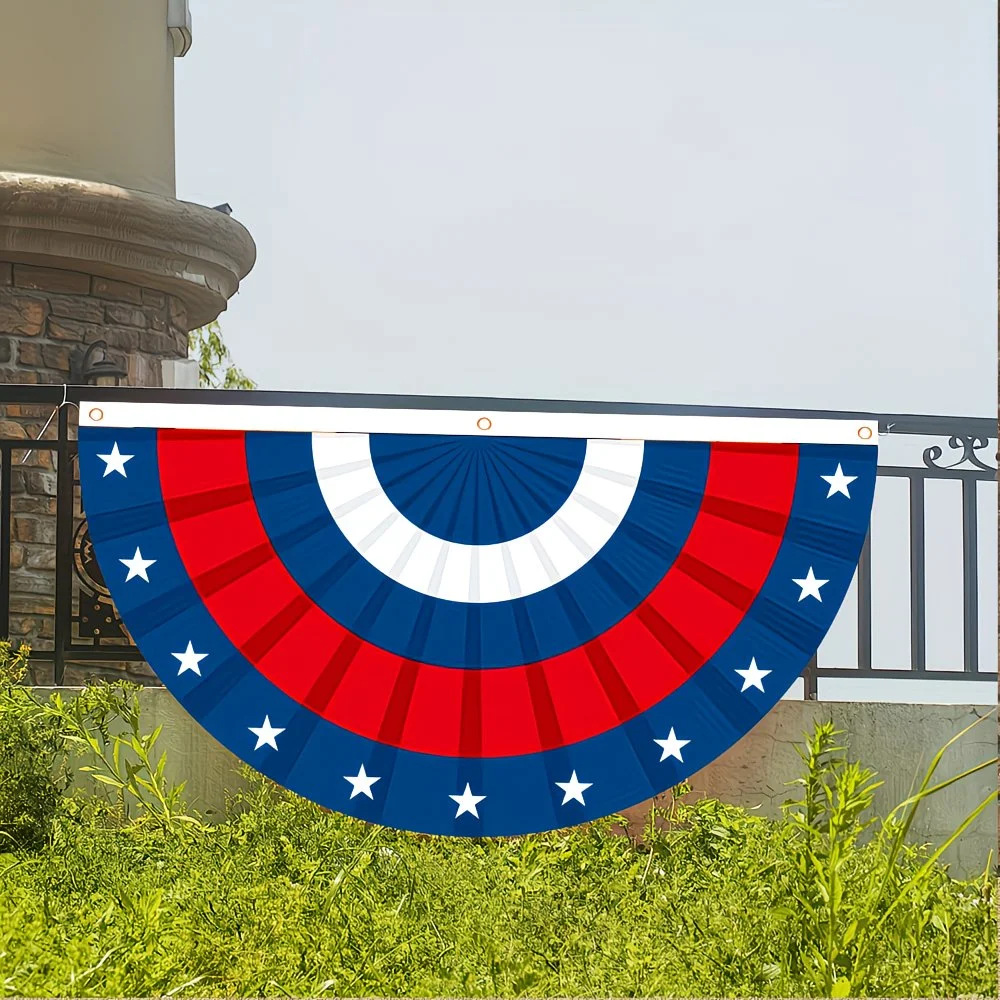 🗽USA 250th Anniversary Flag Half Round Banner🦅