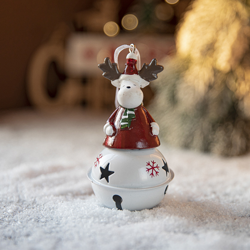Iron Bell Painted Pendant Christmas Tree Decorations